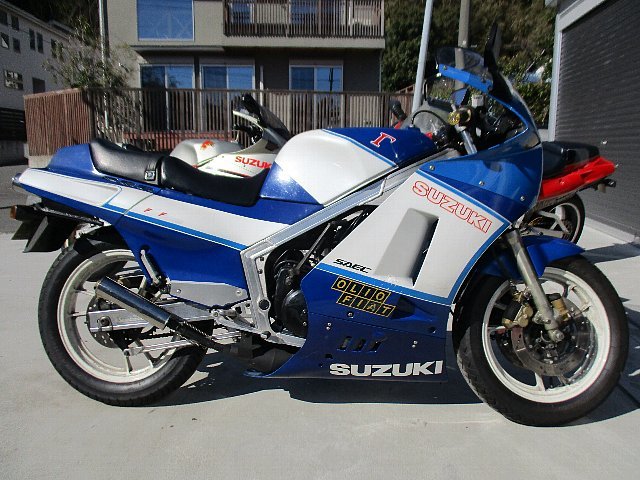 ★☆RG400ガンマ　青白　スガヤチャンバー付き　車検32年2月即乗り出し可☆★_1