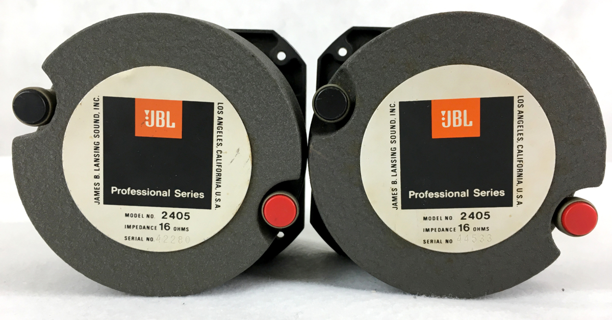 Yahoo!オークション - JBL 2405 ツイーター 2個1ペア オリジナル 美品