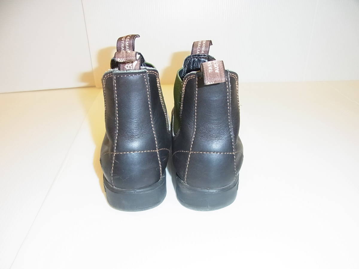 ブランドストーン★サイドゴアブーツ★ブラック×グリーン size 7 / 26.0-26.5cm