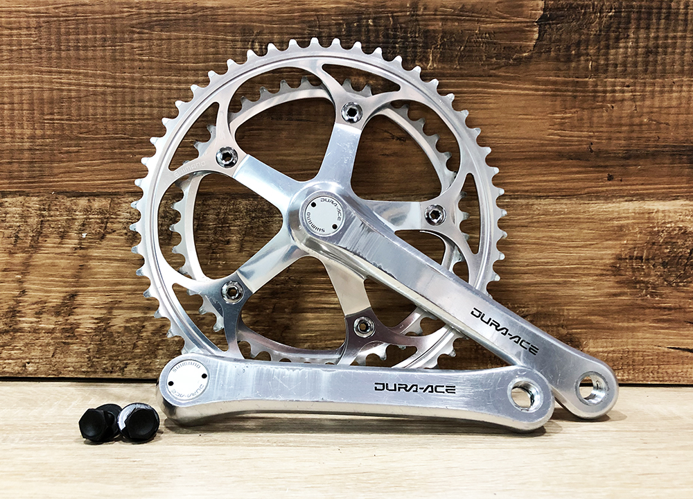 Ensemble de manivelles vintage Shimano Dura Ace FC-7400 172,5 mm