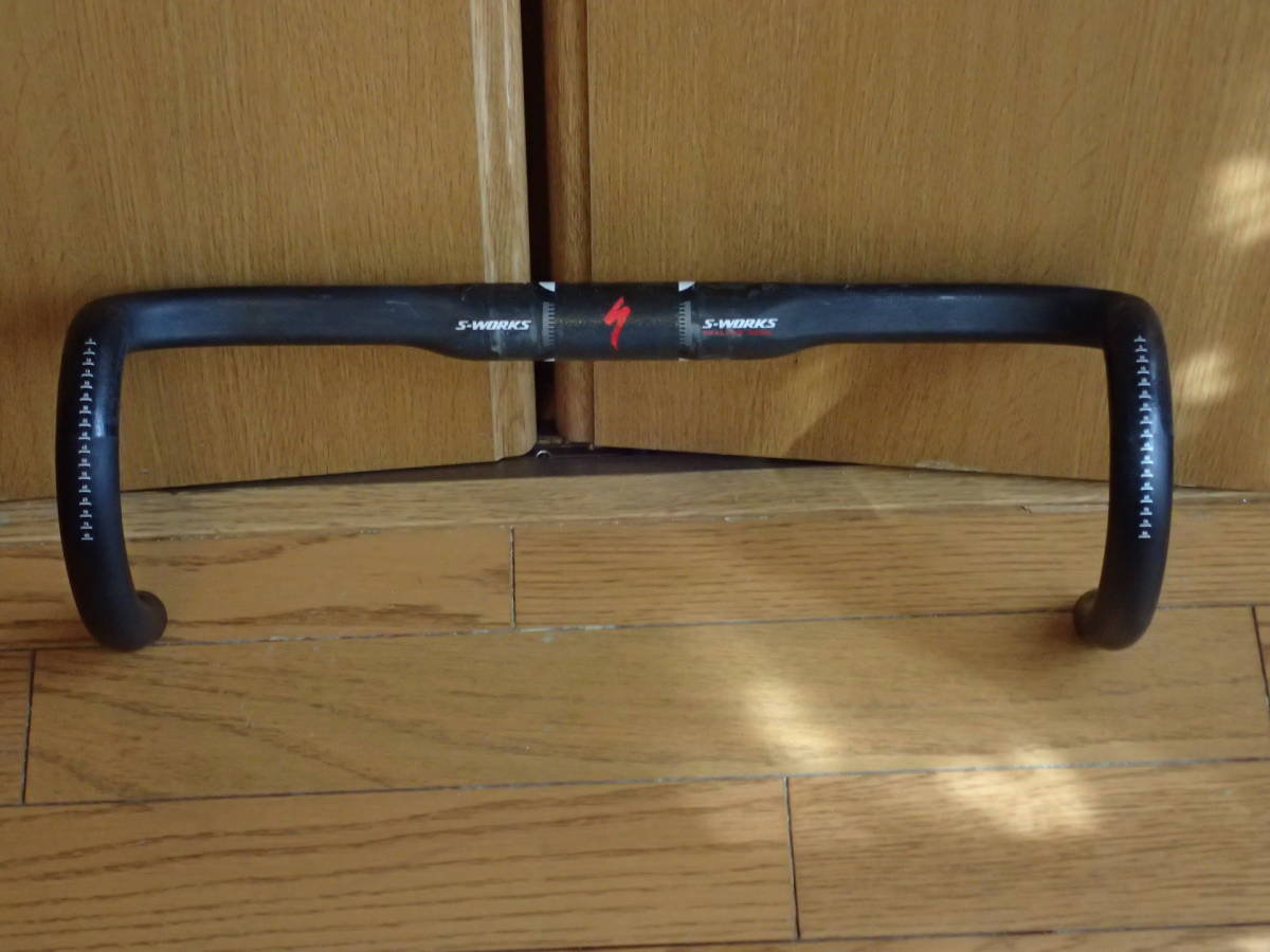 S-WORKS エスワークス カーボン ドロップハンドル シャローベンド SHALLOW BEND 幅 40cm クランプ径 31.8mm ブラック_1