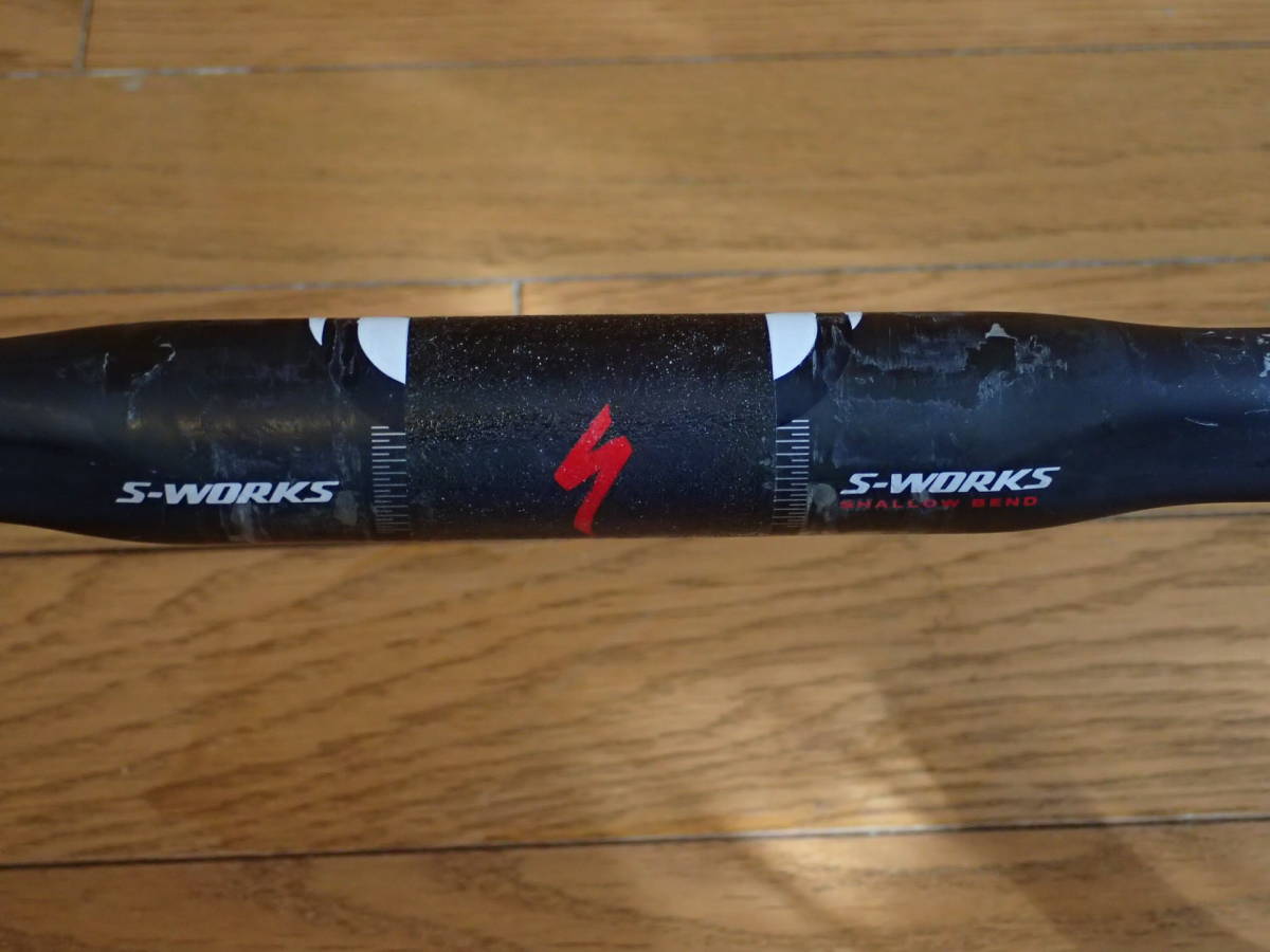S-WORKS エスワークス カーボン ドロップハンドル シャローベンド SHALLOW BEND 幅 40cm クランプ径 31.8mm ブラック_9