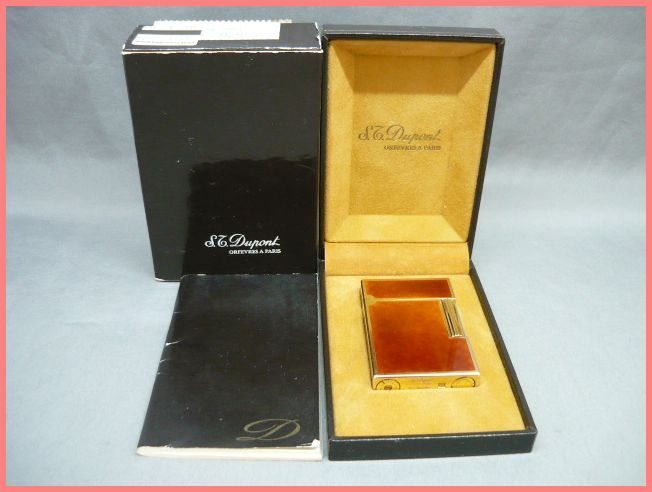  1 /ジャンク S.T Dupont デュポン ギャッツビー 漆 茶系 ケース付 ガスライター(デュポン)｜売買されたオークション情報、yahooの商品情報をアーカイブ公開 - オークファン デュポン