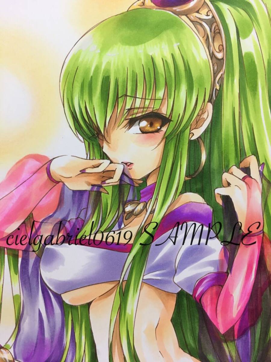 同人手描きイラスト コードギアス C C 踊り子 手描きイラスト 売買されたオークション情報 Yahooの商品情報をアーカイブ公開 オークファン Aucfan Com