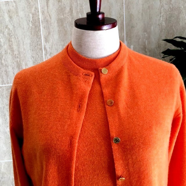 ◇1円 美品 エルメス M アンサンブル カシミヤ100％ セリエ  