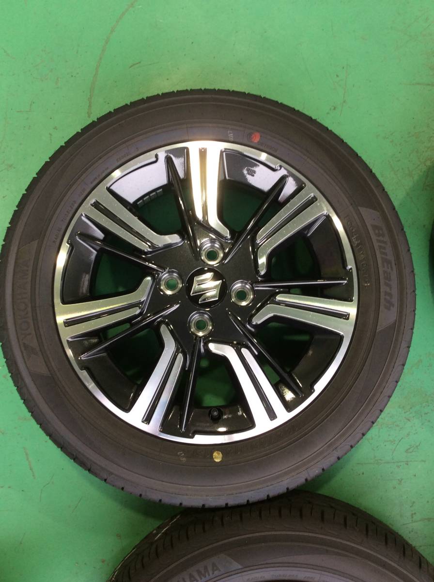 新車外し バリ溝 ソリオバンディット 165/65R15 純正アルミセット 4本