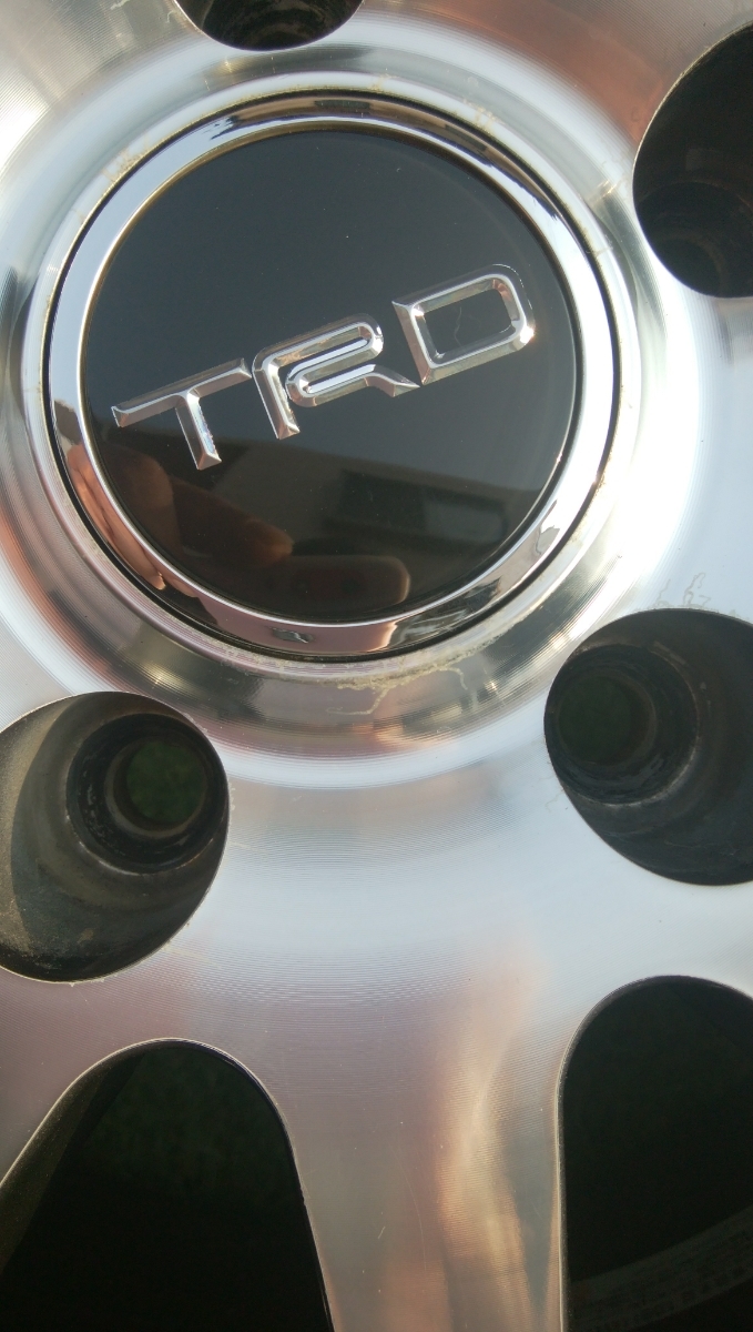  TRD 16インチ 6.5jx16+40 114.3/5H　ブリヂストン REGNO GRV2 205/55R16 2018年製　4本セット プリウスα　マークXなど_2