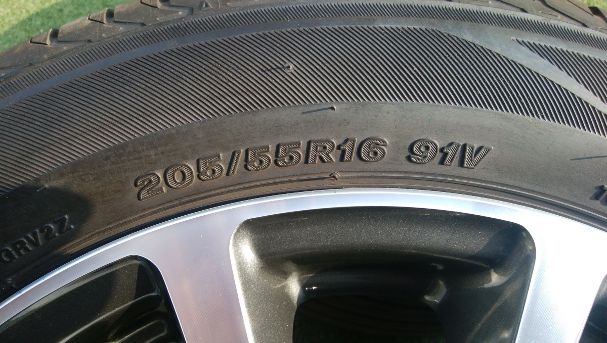  TRD 16インチ 6.5jx16+40 114.3/5H　ブリヂストン REGNO GRV2 205/55R16 2018年製　4本セット プリウスα　マークXなど_7