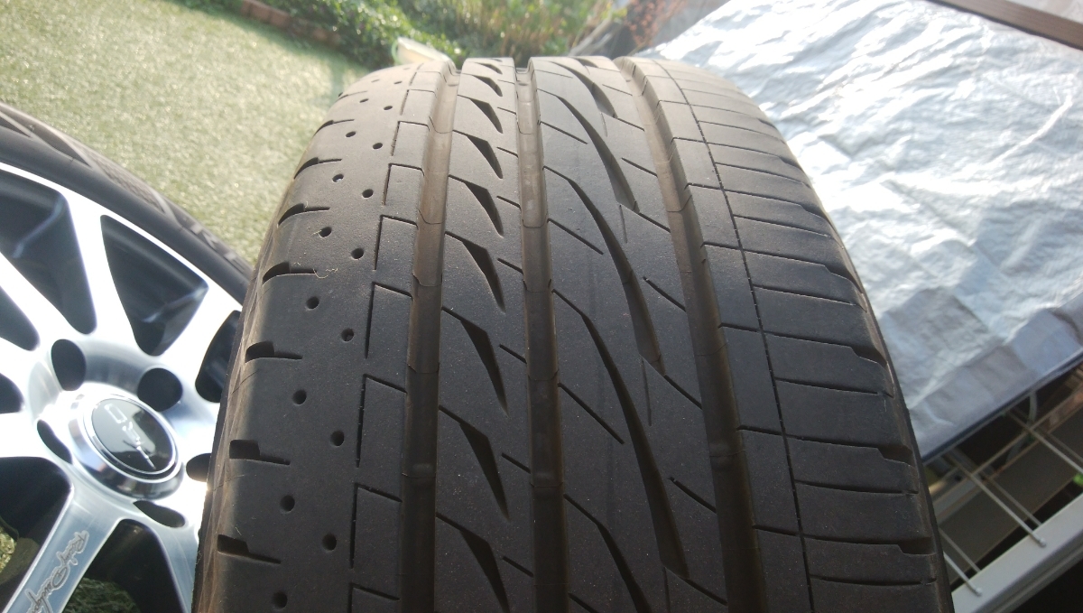  TRD 16インチ 6.5jx16+40 114.3/5H　ブリヂストン REGNO GRV2 205/55R16 2018年製　4本セット プリウスα　マークXなど_9