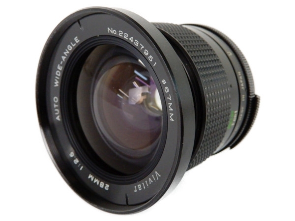中古 Vivitar AUTO WIDE-ANGLE 28mm 1:2.5 レンズ カメラ 機器 Y3728830