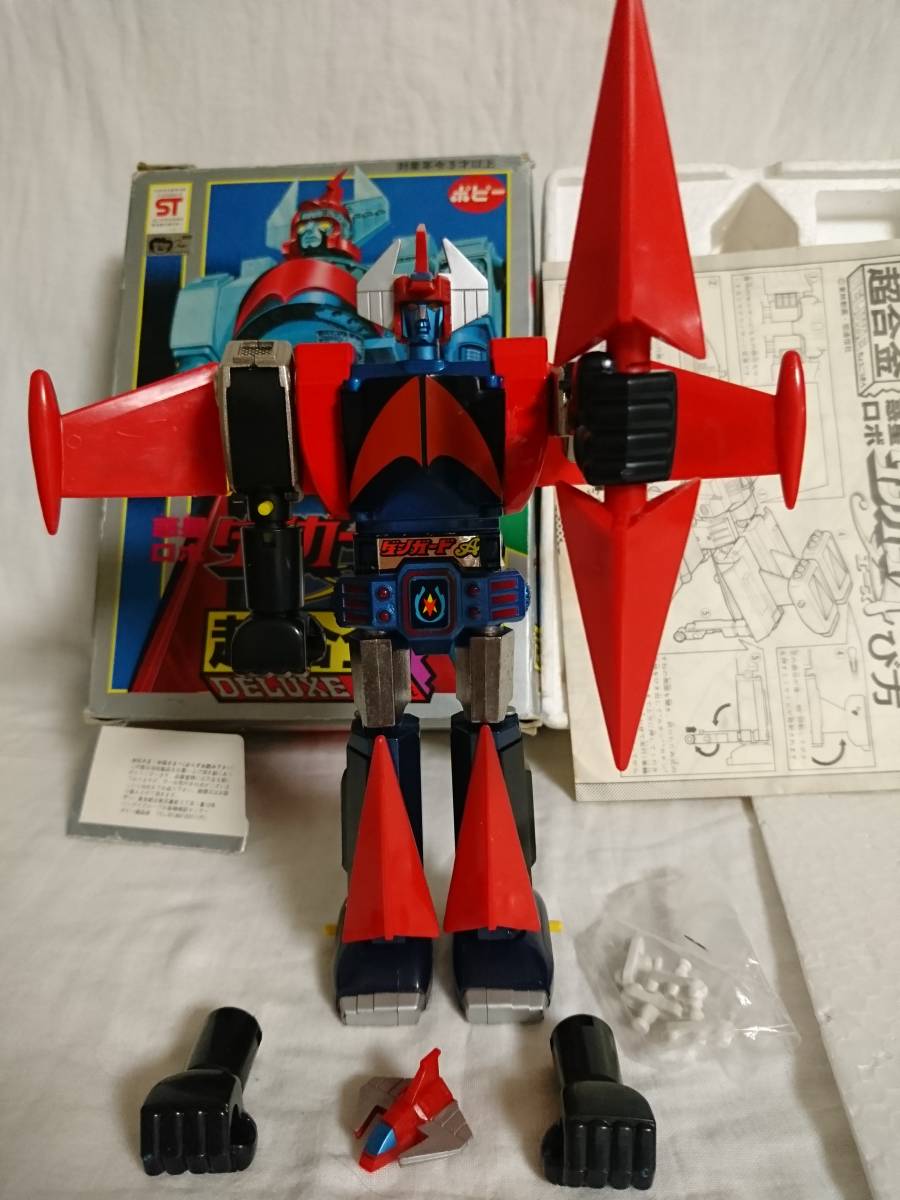 ポピー DX超合金 「ダンガードA」 極美品 取扱説明書・パーツなどそろい 東映 松本零士 ポピニカ ジンクロン Zキャラクター シルバー合金