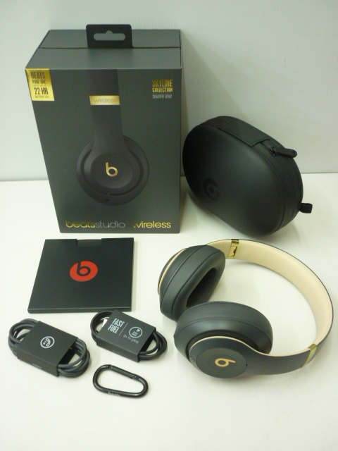 美品】Beatsワイヤレスヘッドホン ブラックStudio3 Wireless 美品