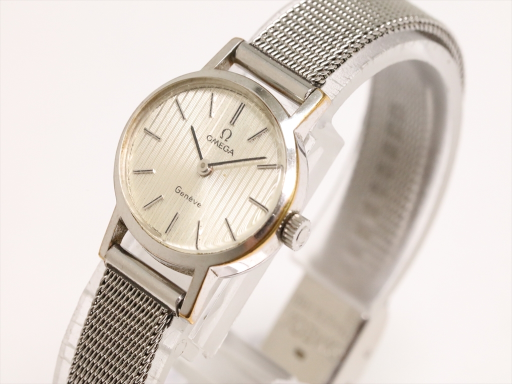 オメガ 手巻き OMEGA ジュネーブ レディース 腕時計 Geneve ◎稼働