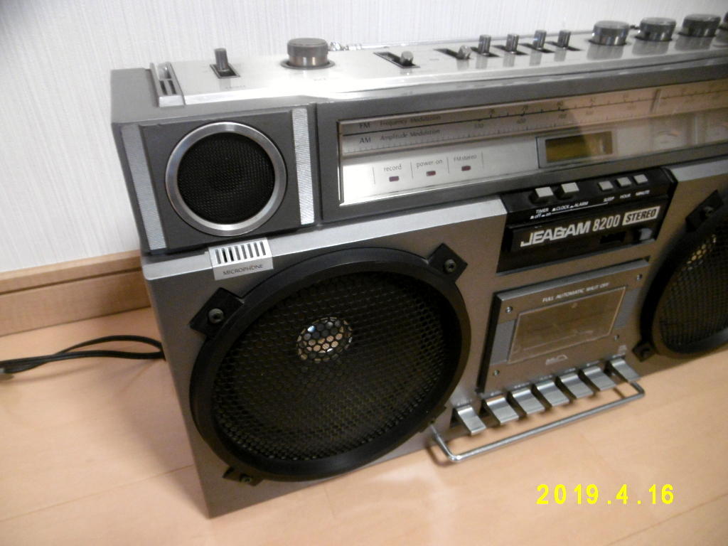ラジオ・コンポ Jeagam 8200 stereo JR-8200 三菱 JEAGAM ステレオラジオカセット ラジカセ 0 1978年