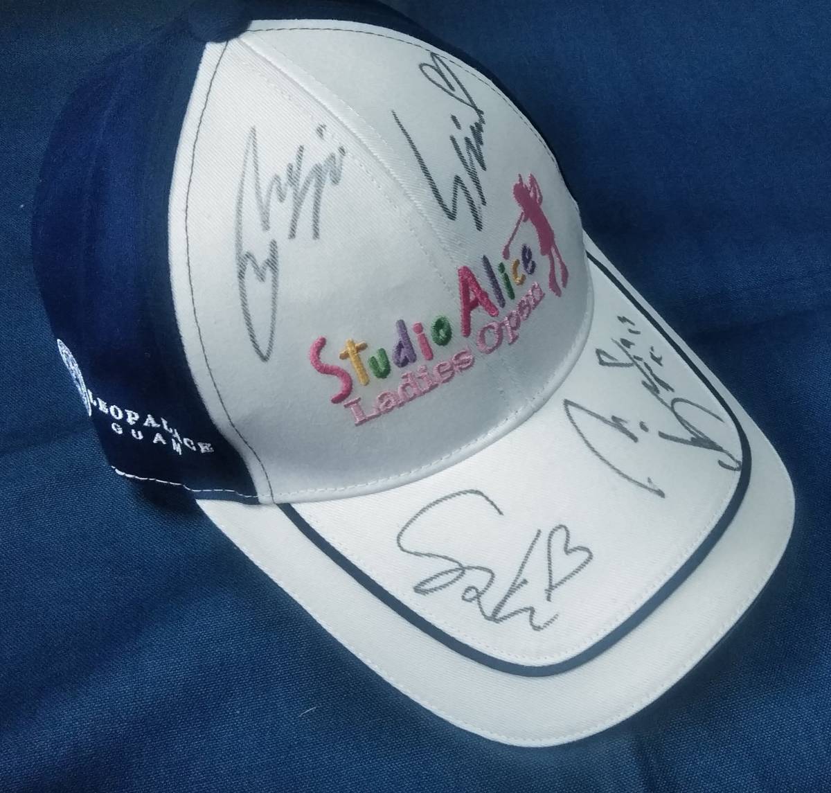 ☆浅井咲希 三ヶ島かな 竹内美雪 金澤志奈直筆サインキャップ スタジオアリス女子オープン☆_2