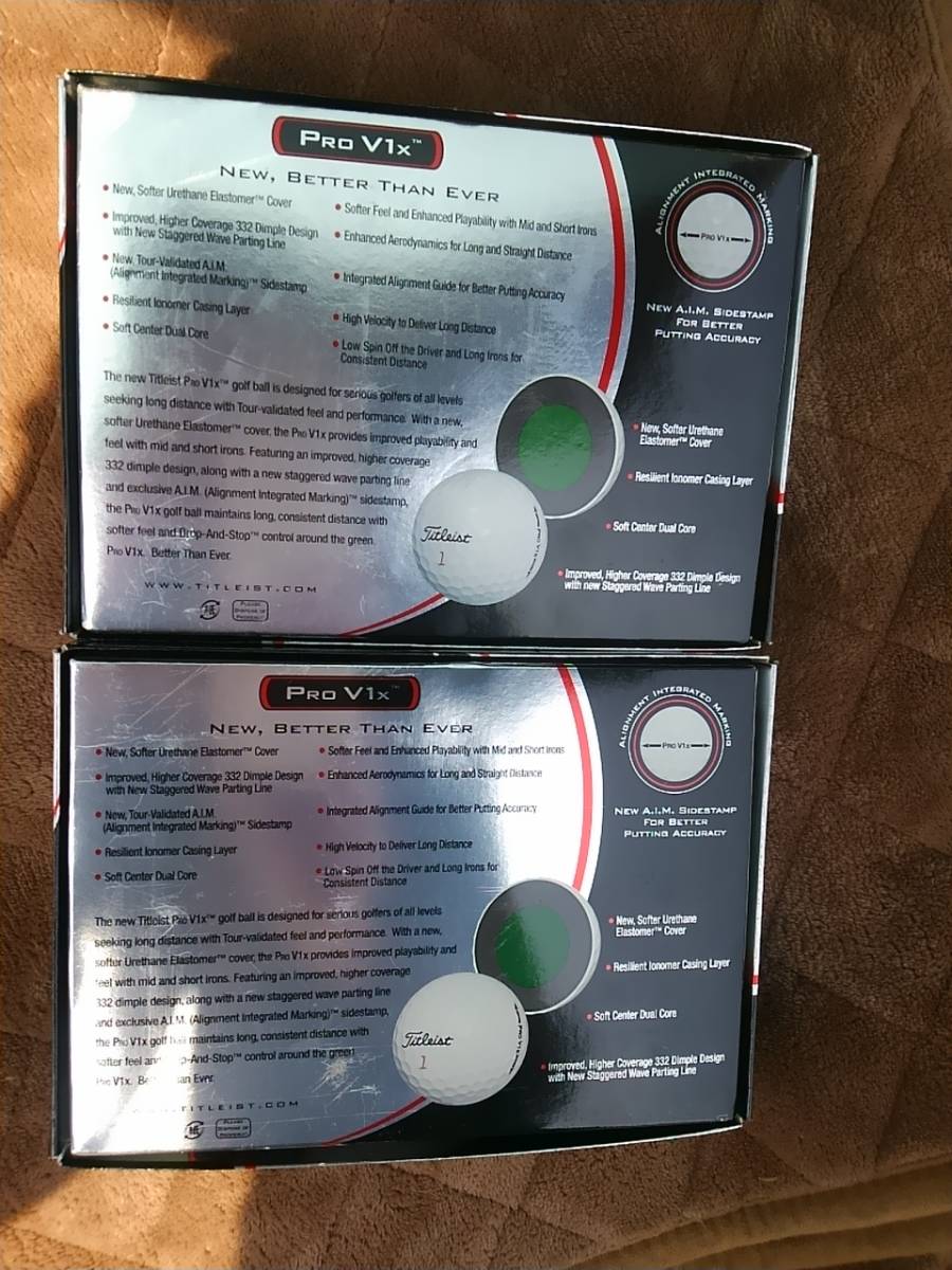 タイトリスト Pro | Titleist ゴルフボール V1x ホワイト 2ダース 安い