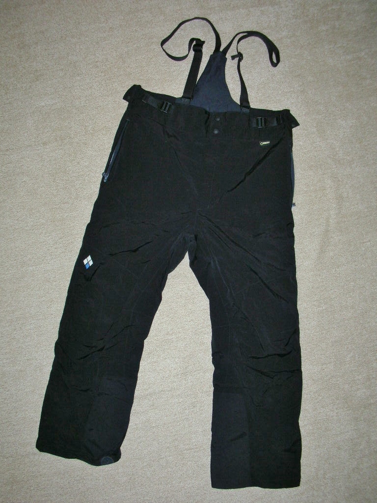 美品 モンベル ゴアテックス アルパインビブ パンツ XL－S 黒