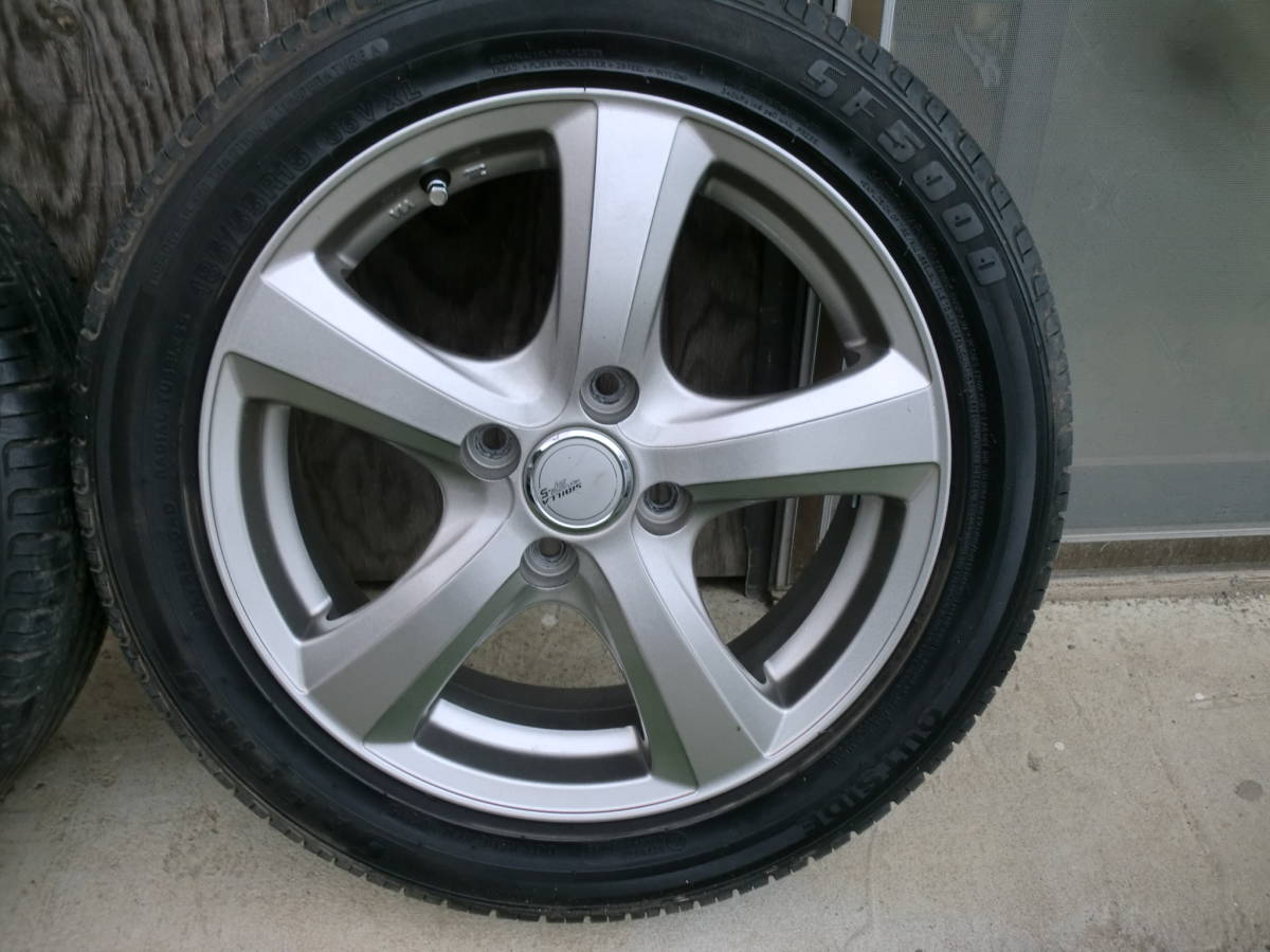 185⁄55R15 トヨタ純正アルミホイール＋タイヤ4本セット 夏タイヤ 