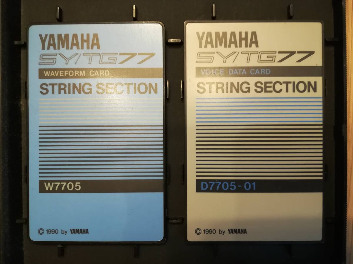 Yamaha SY77 YAMAHA TG77 - Sound Card Set SY77⁄TG77 Wave SY⁄TG77