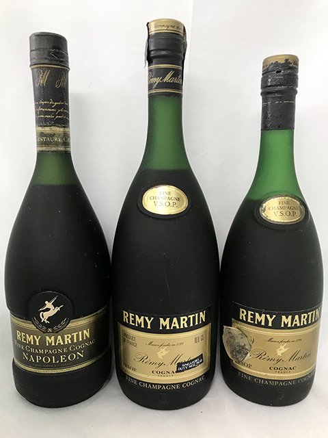 【オールドラベル 3本】REMY MARTIN レミーマルタン ナポレオン＆VSOP 700ml＆1L