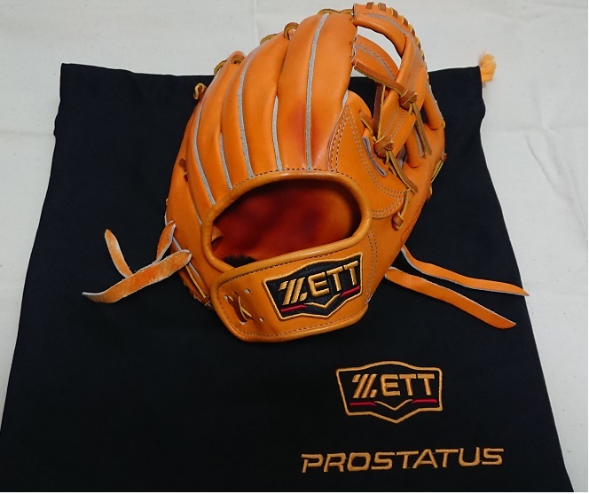 ZETT BPG194 硬式グローブ プロステイタス 野球 (ゼット) オレンジ