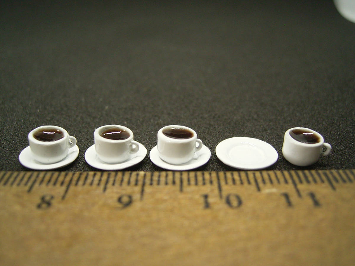 送料込即決です**サンドイッチとコーヒー**ミニチュア粘土ドールハウス食品サンプル_5