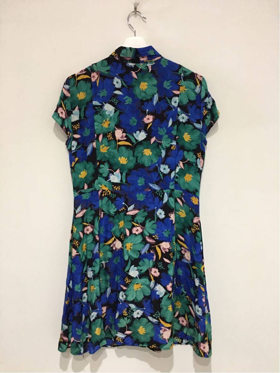 Zara ザラ 花柄 ワンピース ガウン ブルー L ワンピース 売買されたオークション情報 Yahooの商品情報をアーカイブ公開 オークファン Aucfan Com