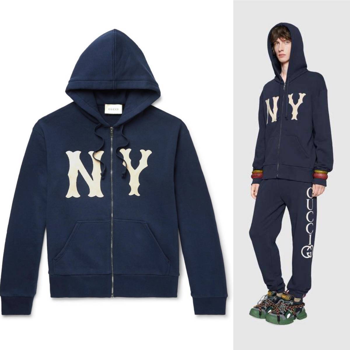 GUCCIグッチNYヤンキースパーカー - パーカー