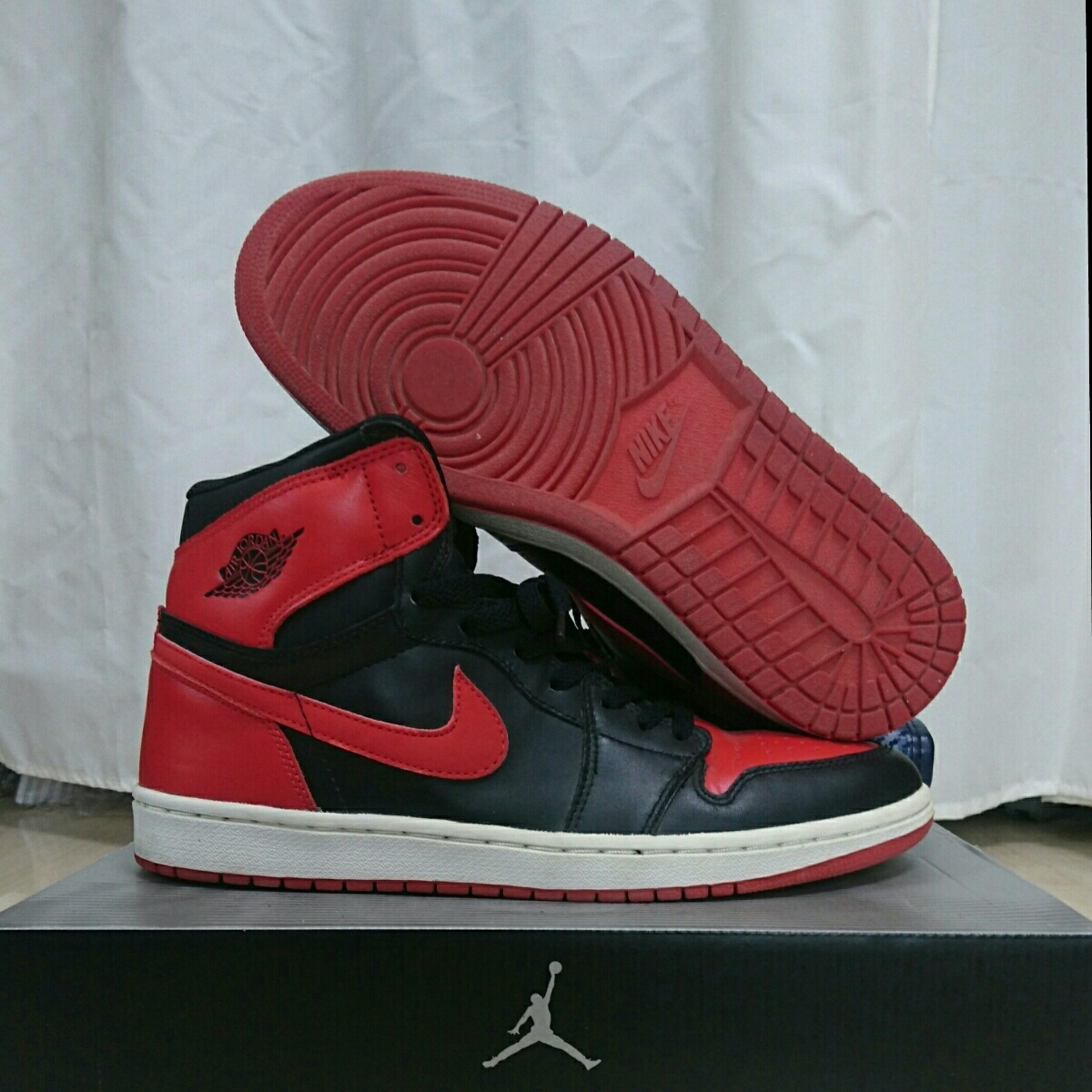 0 Jordan Retro Air 1 Nike Bred - (2001) RETRO AIR US JORDAN Size 