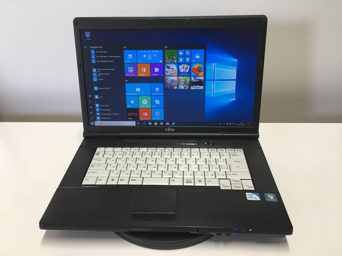 LIFEBOOK 富士通 A561⁄D Core : WindowsXP ノートパソコン B710 4GB 