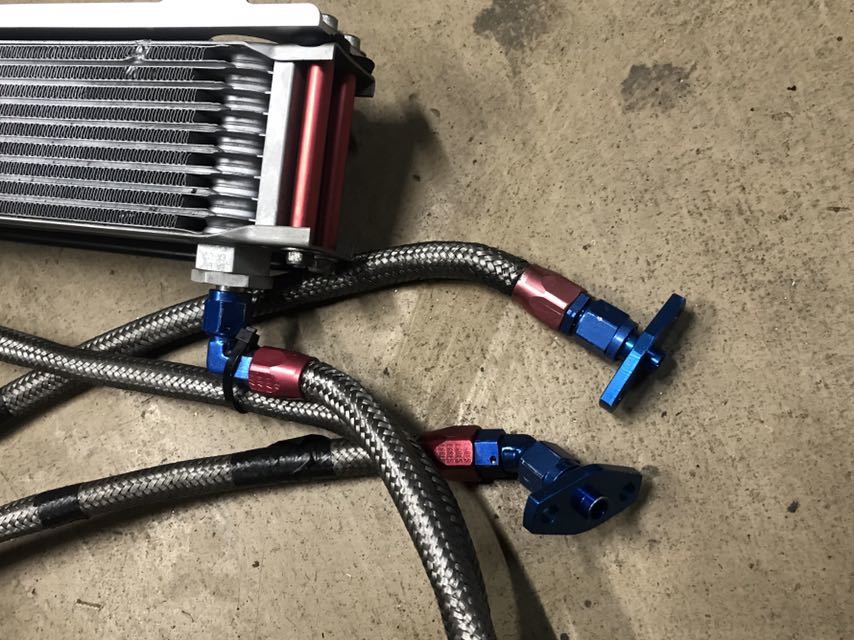 CBR400F CBX400F アールズ オイルクーラー サイド廻し サーモスタット