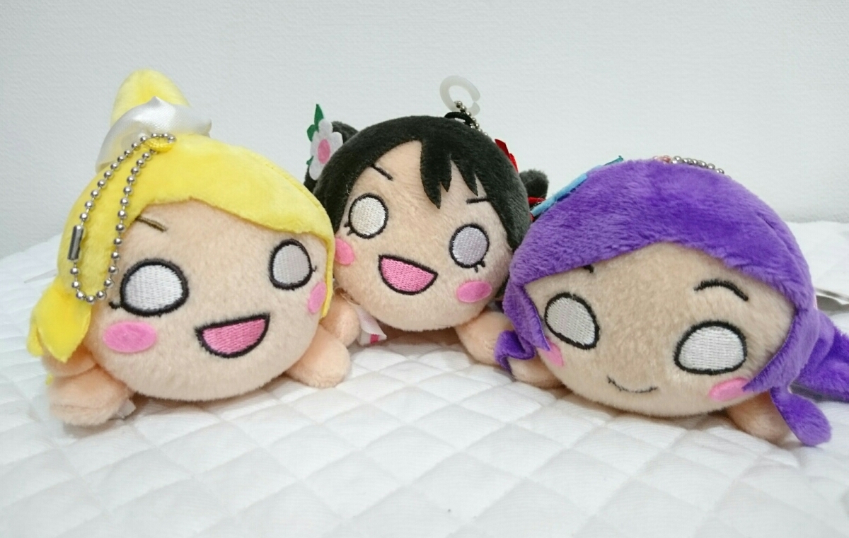 全3種セット【東條希&矢澤にこ&絢瀬絵里】ラブライブ μ's 寝そべりキー