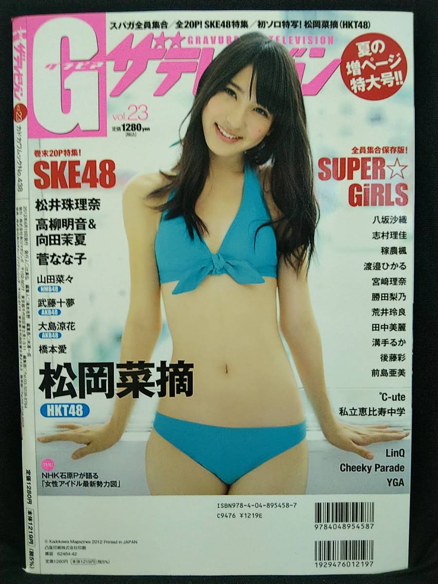 同様 グラビアザテレビジョン Vol 23 Super Girls 松岡菜摘 Ute 橋本愛 武藤十夢 菅なな子 松井珠理奈 高柳明音 ポスター付き アイドル 芸能人 売買されたオークション情報 Yahooの商品情報をアーカイブ公開 オークファン Aucfan Com