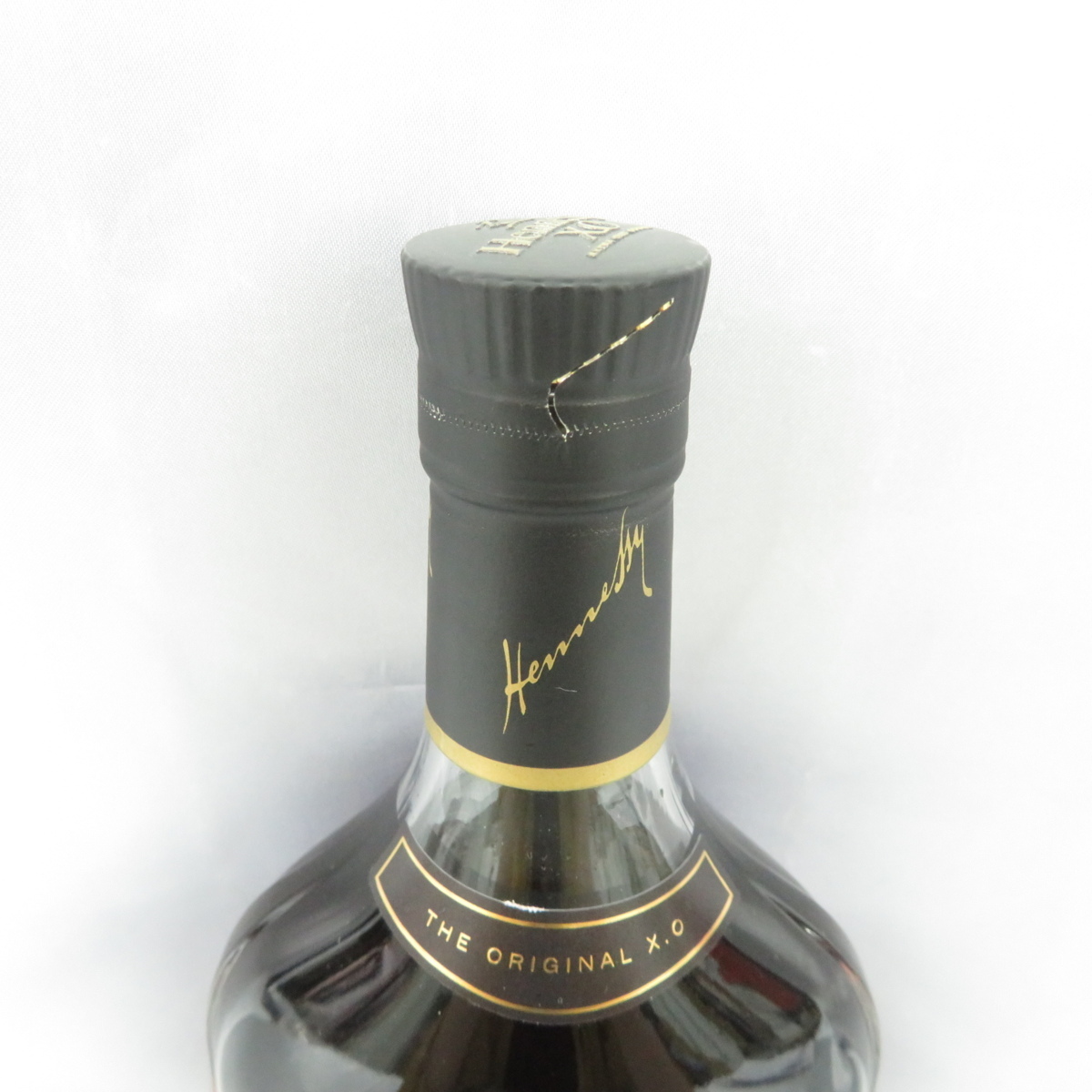 ヘネシー XO 黒キャップ エクストラオールド 未開栓] 1円～古酒 【未開栓】Hennessy ヘネシー XO 黒キャップ クリアボトル ブランデー 700ml 40% 10434021