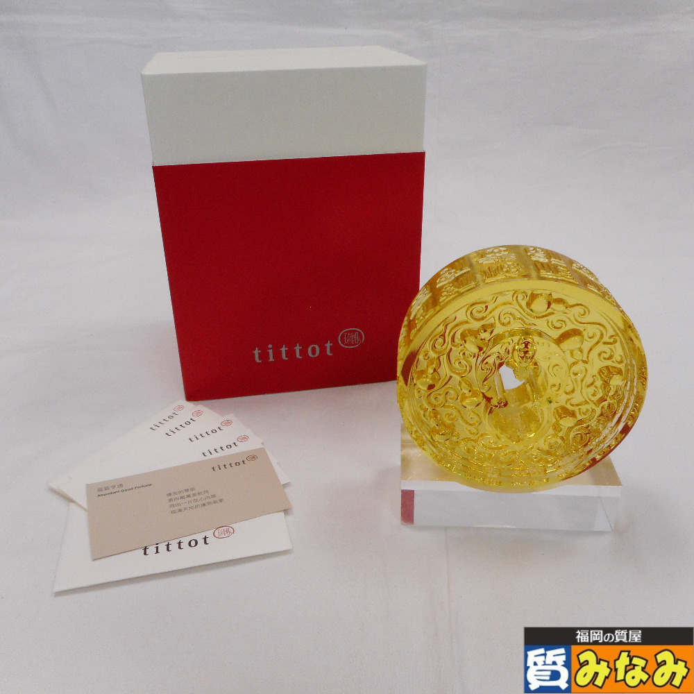 tittot 置物 メルカリ Tittot 新品 琉園 水晶琉璃 チャイニーズ