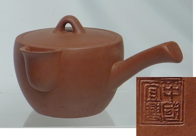 新作，人気セール 【関西初荷20 中国宜興 宜興紫砂 横手 朱泥 急須