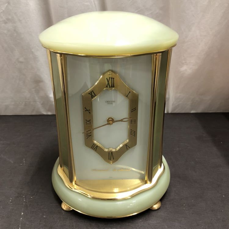 F SEIKO DECOR 最高級 置き時計 Westminster St. Michael AZ891G TABLE