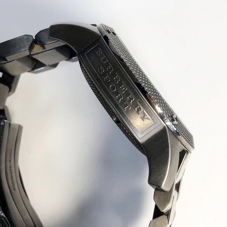 BURBERRY メンズ 腕時計 クォーツ クロノグラフ 電池切れ 電池交換済