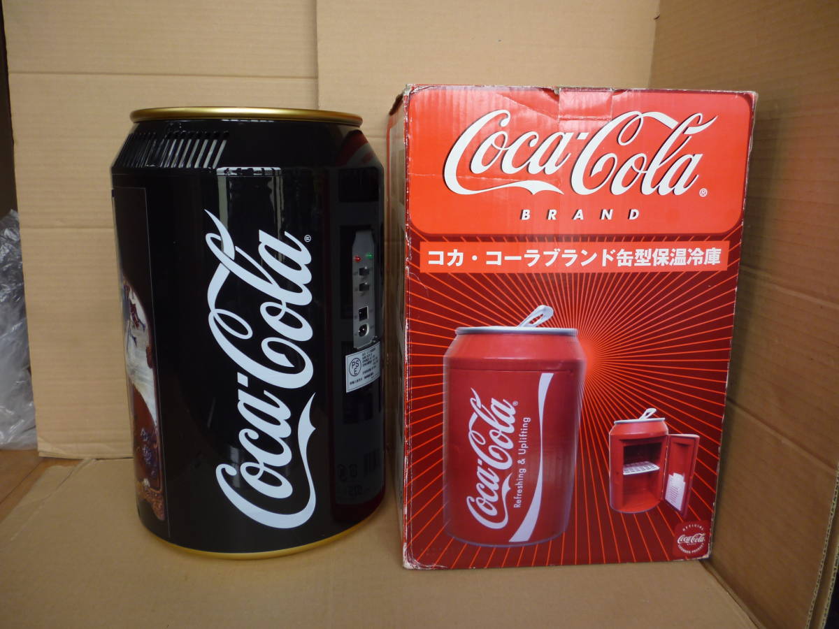 ☆Coca-Colaコカコーラ☆缶型ミニ冷温庫☆BCR-10 小型冷蔵庫 黒☆保冷