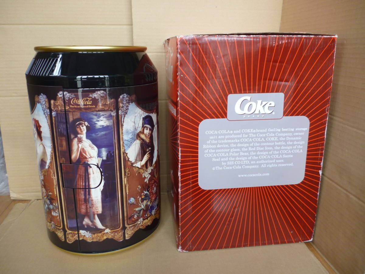 ☆Coca-Colaコカコーラ☆缶型ミニ冷温庫☆BCR-10 小型冷蔵庫 黒☆保冷