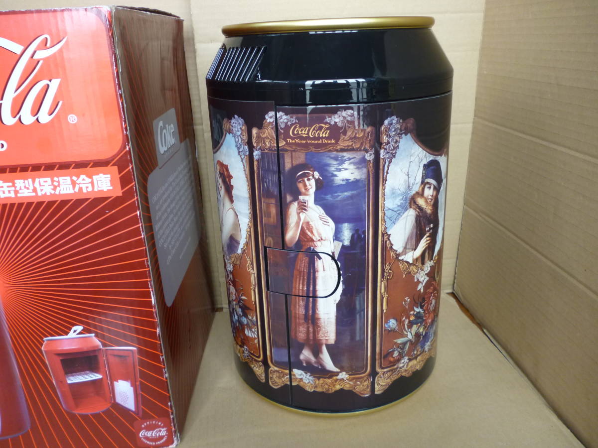 ☆Coca-Colaコカコーラ☆缶型ミニ冷温庫☆BCR-10 小型冷蔵庫 黒☆保冷