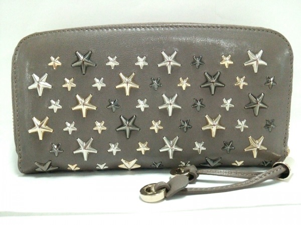 ジミーチュウ JIMMY CHOO 長財布 フィリッパ レザー グレージュ 