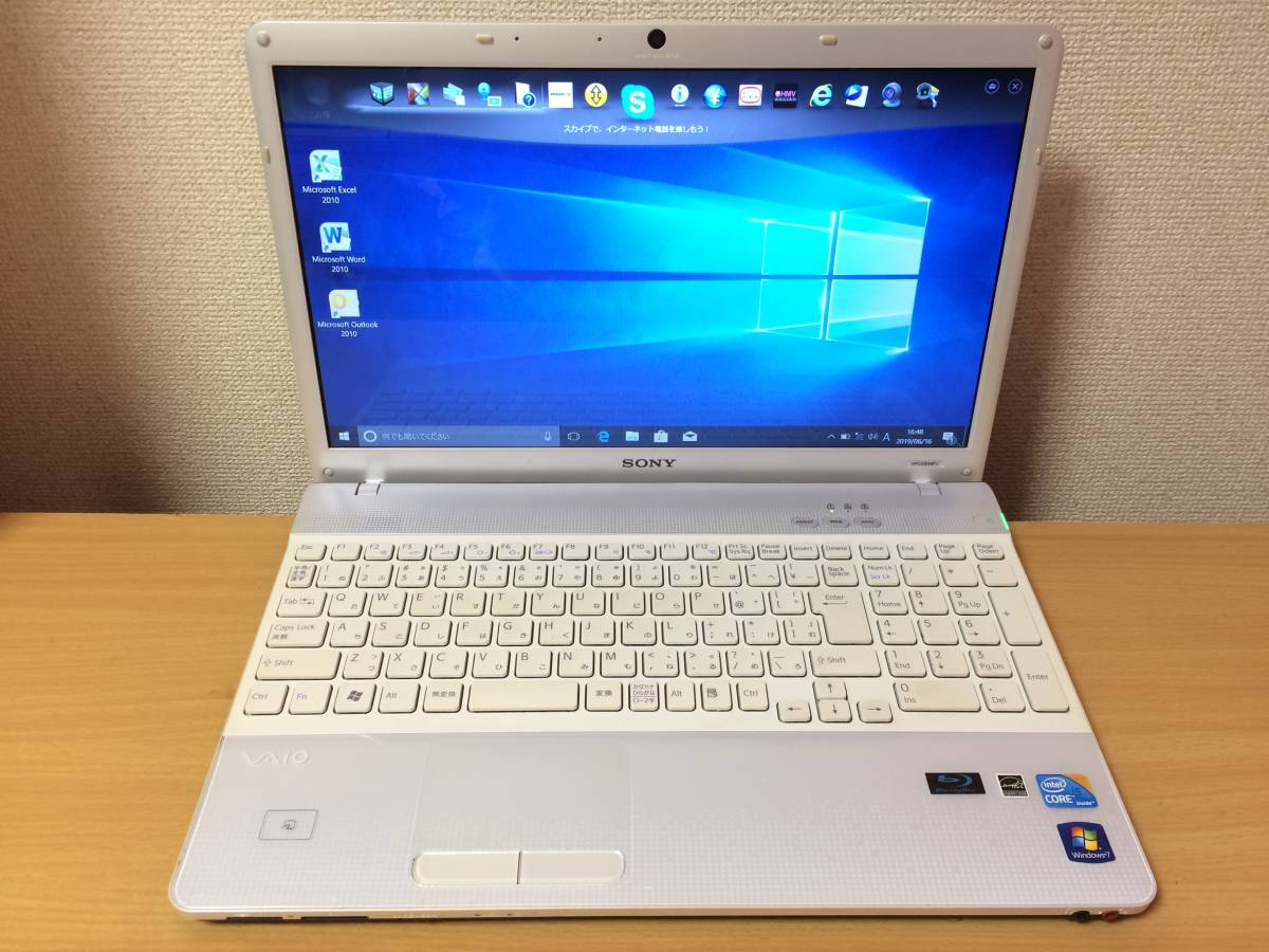 Windows10 SONY VAIO VPCEB49FJ Core i5 M 480 2.67GHz/4GB/640GB