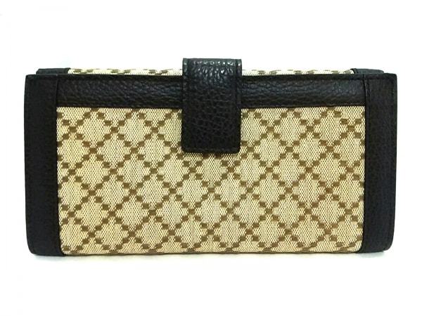 GUCCI - グッチ GUCCI 長財布 ディアマンテ Wホック 231839 ベージュの