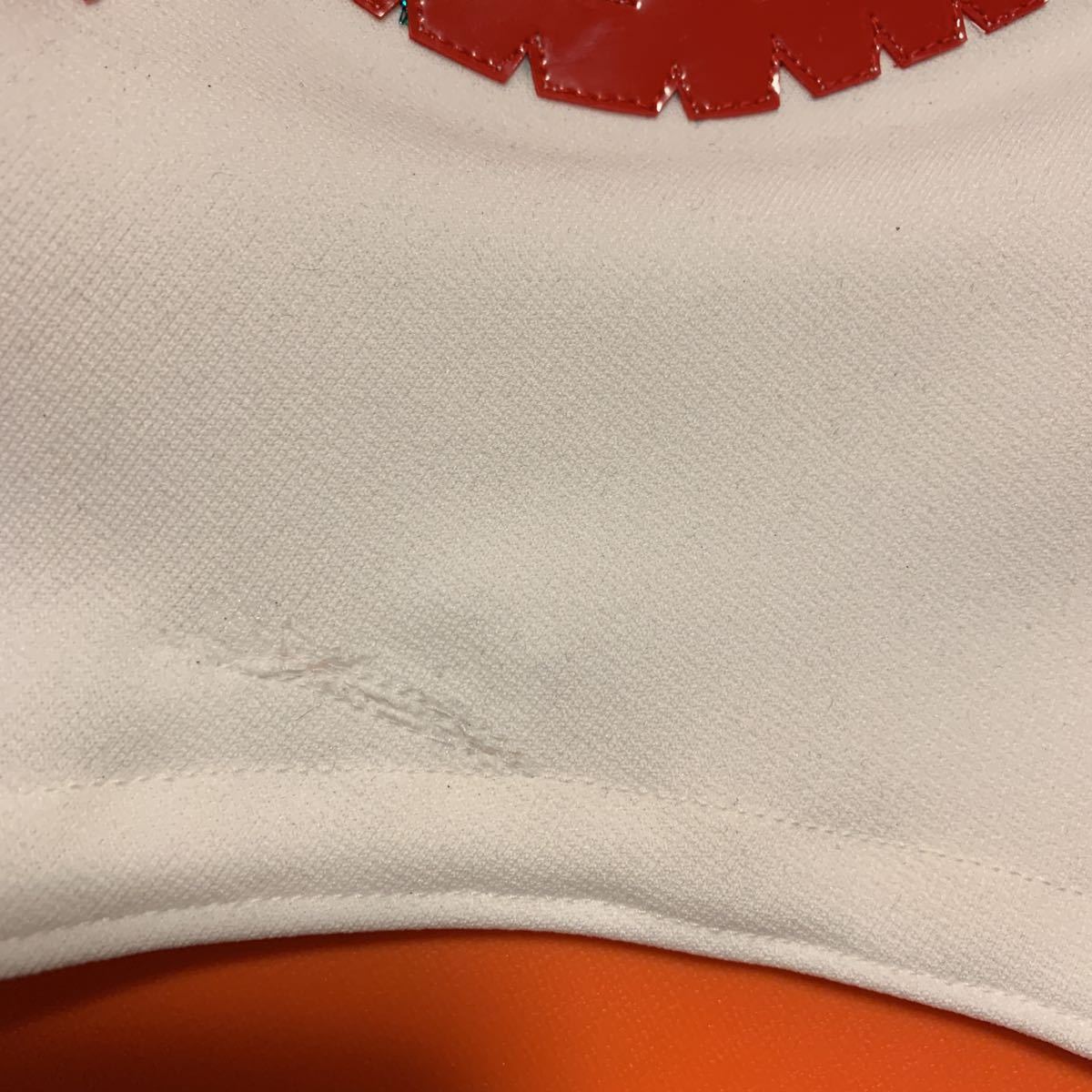 激安！訳あり・ザ・バンピート・白・試合用マスク・デービーボーイ・スミス・新日本プロレス・マニア・補修箇所有り_3