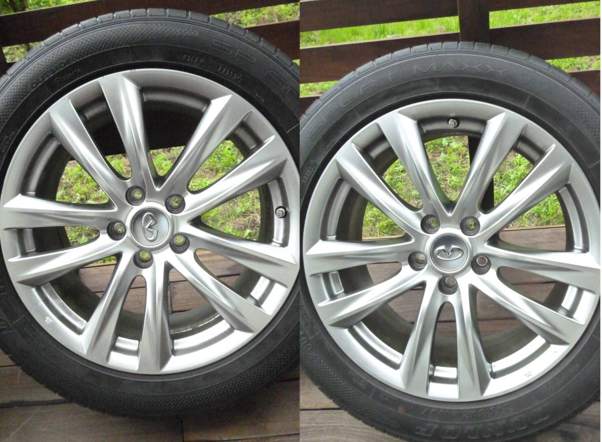 Y51 フーガ 後期 18インチ 日産 8J5HPCD114.3+ 純正オプションホイール 