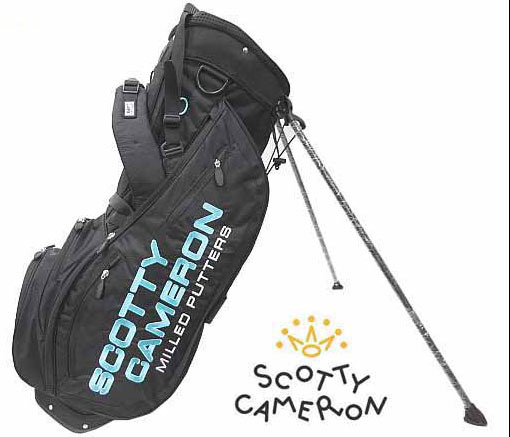 スコッティキャメロンM&G限定、サークルJ ブラック＆ティファニーブルースタンドバッグ