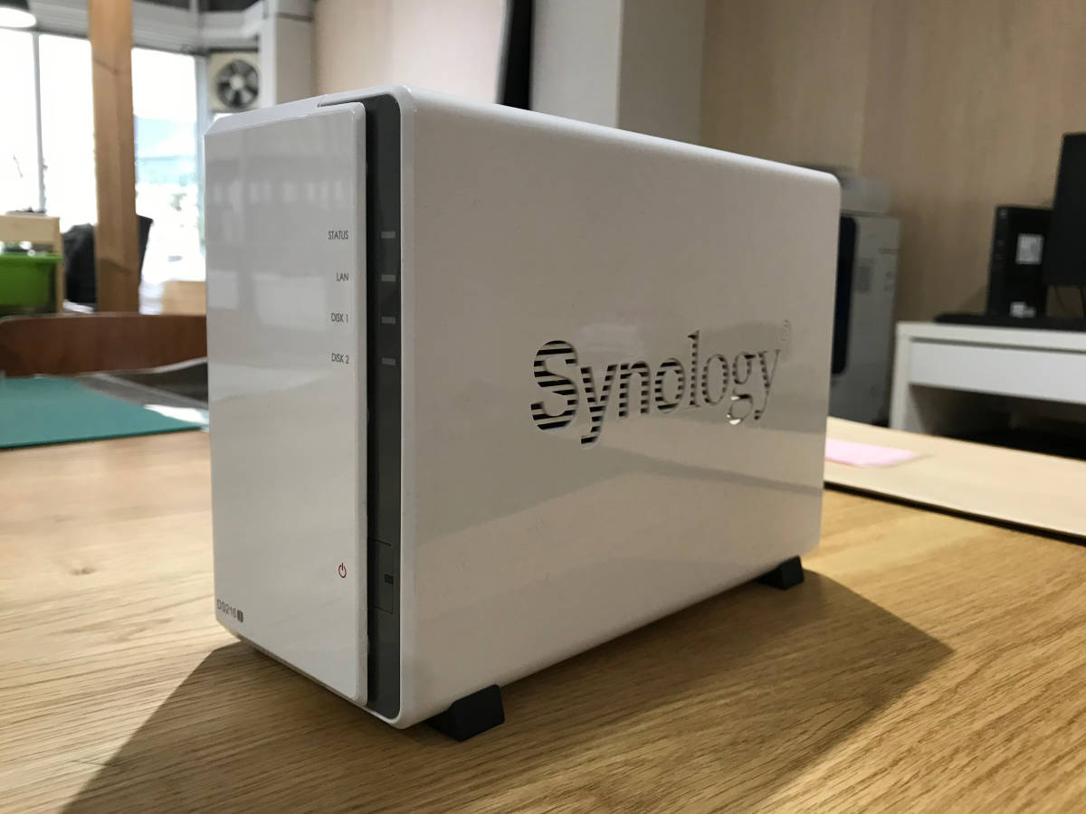 Synology DiskStation DS216j 2ベイ NASサーバー HDD WD RED2TB×2 