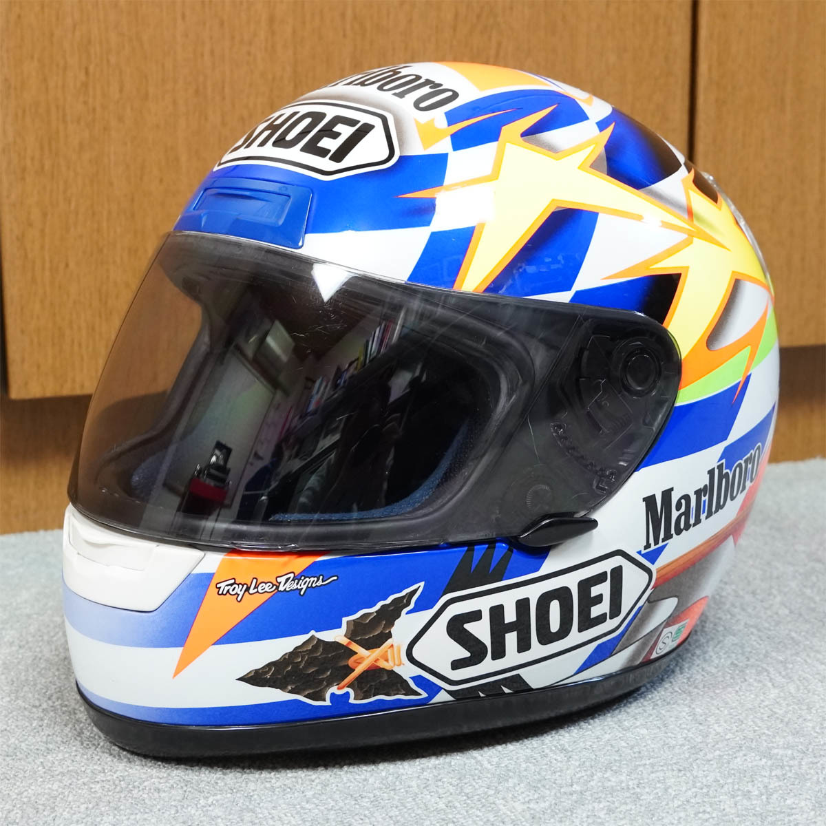 SHOEI 阿部典史 ノリック レプリカ ヘルメット サイン入り X-8Vアライ