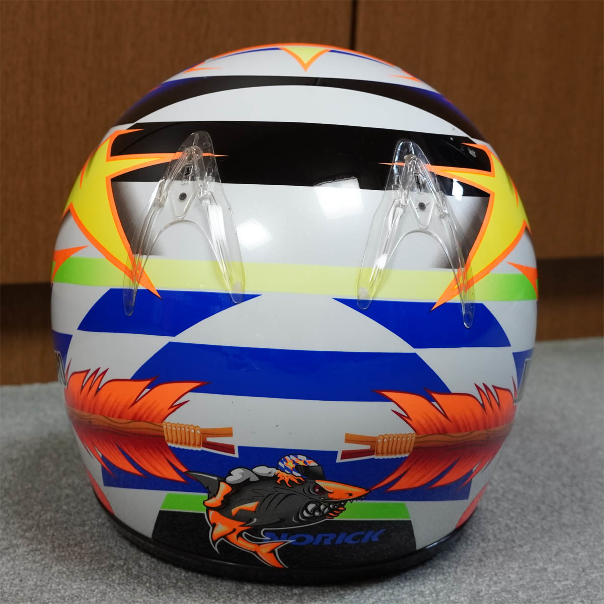 SHOEI 阿部典史 ノリック レプリカ ヘルメット サイン入り X-8Vアライ
